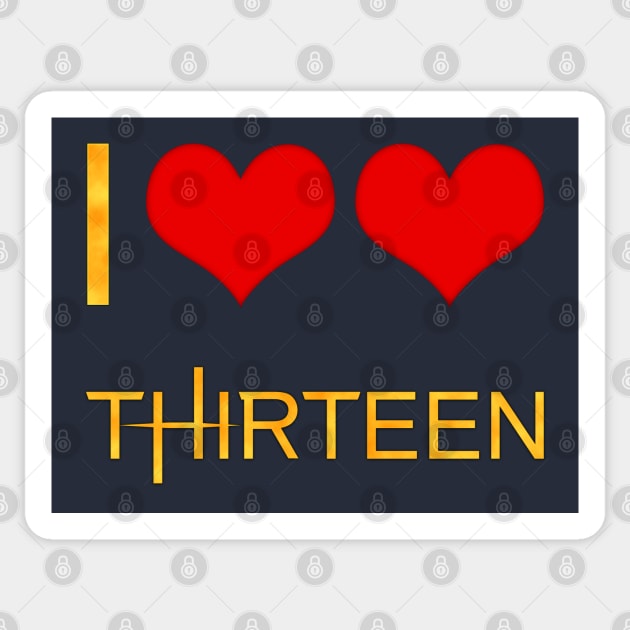 I Love Love The Thirteenth Doctor Sticker by Sterling_Arts_Design